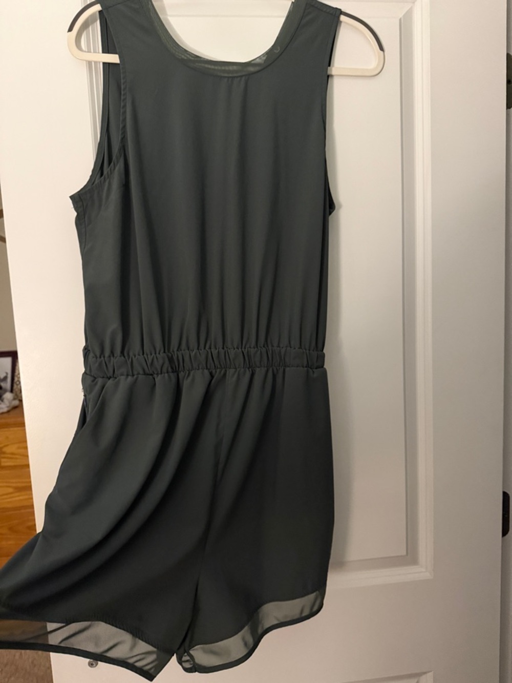 Zella Olive Green Sleeveless Romper